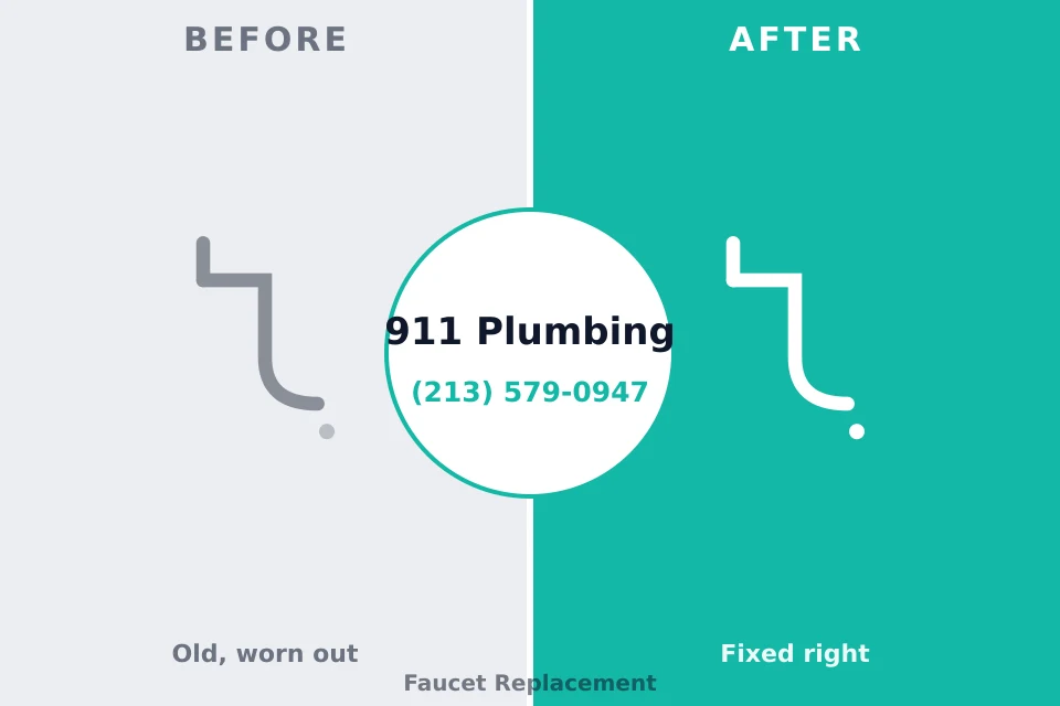 Before and after: plumbing repair Yalaha, FL